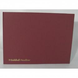 Cheap Stationery Supply of Guildhall Headliner Account Book Casebound 298x406mm 32 Cash Column 80 Pages Red 68/32Z 66189EX Office Statationery
