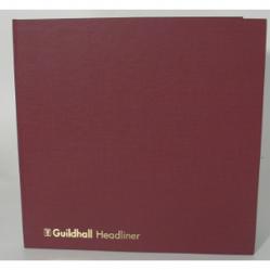 Cheap Stationery Supply of Guildhall Headliner Account Book Casebound 298x305mm 4 Debit 16 Credit 80 Pages Red 58/4-16Z 66203EX Office Statationery