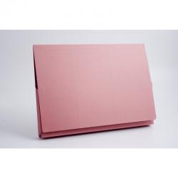 Cheap Stationery Supply of Guildhall Legal Wallet Manilla 356x254mm Full Flap 315gsm Pink (Pack 50) 66371EX Office Statationery