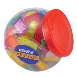 Cheap Stationery Supply of Kevron Key Tags Plastic Assorted Colours (Pack 150) ID5AC150Z 66658EX Office Statationery