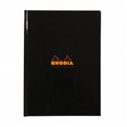 Cheap Stationery Supply of Rhodia A5 Hard Cover Casebound Business Book Ruled 192 Pages Black (Pack 3) 66728EX Office Statationery