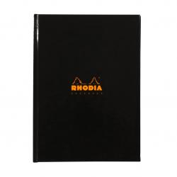 Cheap Stationery Supply of Rhodia A5 Hard Cover Casebound Business Book Ruled 192 Pages Black (Pack 3) 66728EX Office Statationery