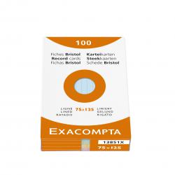 Cheap Stationery Supply of Exacompta Record Cards Ruled 125x75mm Assorted Colours (Pack 100) 13851X 67064EX Office Statationery