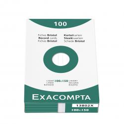 Cheap Stationery Supply of Exacompta Record Cards Ruled 150x100mm White (Pack 100) 13802X 67078EX Office Statationery