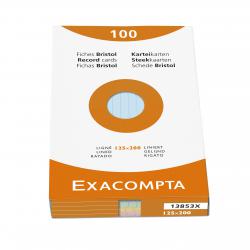Cheap Stationery Supply of Exacompta Record Cards Ruled 200x125mm Assorted Colours (Pack 100) 13853X 67106EX Office Statationery