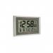 Acctim Stratus Radio Controlled LCD Digital WallDesk Clock Silver - 74057 67442AT