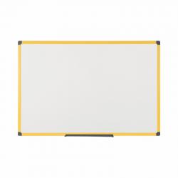 Cheap Stationery Supply of Bi-Office Ultrabrite Magnetic Lacquered Steel Whiteboard Yellow Aluminium Frame 900x600mm MA0315177 68545BS Office Statationery