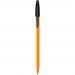 Bic Orange Ballpoint Pen 0.8mm Tip 0.30mm Line Black (Pack 20) - 1199110114 68688BC