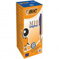 Cheap Stationery Supply of Bic M10 Clic Retractable Ballpoint Pen 1mm Tip 0.32mm Line Blue (Pack 50) 68730BC Office Statationery
