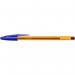 Bic Orange Ballpoint Pen 0.8mm Tip 0.30mm Line Blue (Pack 50) - 872730 68870BC