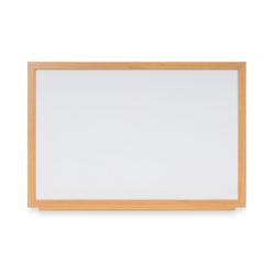 Cheap Stationery Supply of Bi-Office Earth-It Non Magnetic Enamel Whiteboard Oak Wood Frame 600x900mm 68902BS Office Statationery