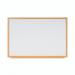 Bi-Office Earth-It Non Magnetic Melamine Whiteboard Oak Wood Frame 1800x1200mm - MB85002319 68916BS