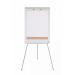 This image showcases two Bi-Silque flipchart easels and pads, as well as a Bi-Office Earth flipchart easel. The easels are in a grey color and the pads are placed on top of the easels. The easels have a sturdy frame with adjustable legs for easy setup and stability. The flipchart pads feature a large 700x1000mm size, perfect for brainstorming sessions or presentations. The overall look is sleek and professional, making it a great addition to any office or meeting space.