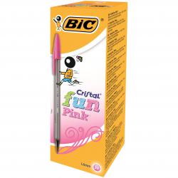 Cheap Stationery Supply of Bic Cristal Fun Pink Pack of 20 Office Statationery