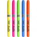 This photo shows a pack of Bic Grip Highlighter Pens in assorted colors. The chisel tip allows for a line width of 1.6-3.3mm.