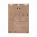 The picture shows a pack of six Bi-Silque flipchart pads from Bi-Office Earth-it. Each pad is self-stick and contains 20 recycled sheets in size A1. The pads are displayed on a tabletop and have a blue and white design.