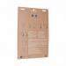 A set of six Bi-Silque flipchart pads, each made of recycled materials and with a self-stick backing. Each pad has 20 sheets and is sized A1, perfect for tabletop use.