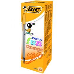 Cheap Stationery Supply of Bic Cristal Fun Orange Pack of 20 Office Statationery