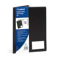 Cheap Stationery Supply of Guildhall A4 Display Book 24 Pocket Black 69658EX Office Statationery