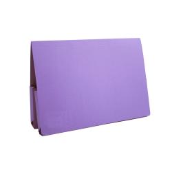 Cheap Stationery Supply of Guildhall Double Pocket Legal Wallet Manilla Foolscap 315gsm Mauve (Pack 25) 69840EX Office Statationery