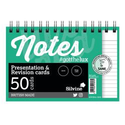 Cheap Stationery Supply of Silvine Rev Note Cards Wire WH PK50 Office Statationery