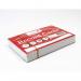 The image shows a stack of white record cards with the brand name ValueX printed on them. The cards are ruled with lines for organized note-taking. Each card measures 152x102mm. The pack contains 100 cards.