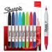 Sharpie Twin Tip Permanent Marker 0.5mm and 0.7mm Line Assorted Colours (Pack 8) - 2065409 72941NR
