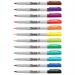 Sharpie Permanent Marker Ultra Fine Tip 0.5mm Line Assorted Colours (Pack 12) - 2065408 72955NR