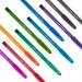 In the photo, there are eight Ballpoint Pens from Newell Brands Paper Mate InkJoy 100 line. Each pen has a 1.0mm tip and produces a smooth, 0.7mm line in either black, blue, or red ink. The pens are neatly packaged in a pack, with four pens of each color. The design is sleek and modern, with a sturdy grip for comfortable writing. The caps of the pens are color-coded to match the ink color, making it easy to identify and access the desired pen. The pens are perfect for everyday writing tasks and are a must-have addition to any writing utensil collection.