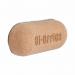 The photograph captures a Bi-Silque drywipe accessory known as the Bi-Office Earth-It Cork Magnetic Whiteboard Eraser. The eraser is compact in size and features a natural cork surface that is bordered by a light brown trim. The top of the eraser has a smooth, white magnetic surface that is used for erasing and wiping away drywipe marks on whiteboards. The eraser is displayed against a brightly lit background, showcasing its practical and eco-friendly design.
