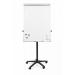 The photo features a Bi-Silque Flipchart Easel & Pads Bi-Office Classic Mobile Flipchart Easel Magnetic. The easel is a dark grey color and measures 700x1000mm. It is placed on a mobile stand, making it easy to move and set up in different locations. The magnetic surface allows for convenient display of documents and notes. The easel is equipped with a flipchart pad for writing or drawing. The clean and sleek design of this easel makes it a professional addition to any office or meeting space.