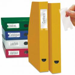 Cheap Stationery Supply of ValueX Self Adhesive Label Holder and Insert Polypropylene 62x150mm (Pack 6) 10345 74113PL Office Statationery