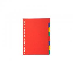 Cheap Stationery Supply of Exacompta Forever Recycled Divider 8 Part A4 220gsm Card Vivid Assorted Colours 74187EX Office Statationery