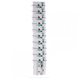 Cheap Stationery Supply of Twinco Wall Literature Holder A4 10 Compartments Silver 74911PL Office Statationery