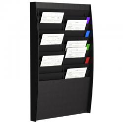Cheap Stationery Supply of Fast Paper Document Control Panel/Literature Holder 2 x 10 Compartment A4 Black 75114PL Office Statationery
