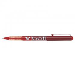 Cheap Stationery Supply of Pilot VBall Liquid Ink Rollerball Pen 0.5mm Tip 0.3mm Line Red (Pack 12) 75741PT Office Statationery