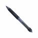 The image shows a pack of 12 Mitsubishi Pencil Company Ballpoint Pens in the uni-ball SN-220 Power Tank Broad Retractable style. These pens are all black and have a wide, retractable tip for smooth writing. The sleek design and high-quality construction hint at their superior writing performance.