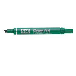 Cheap Stationery Supply of Pentel N60 Permanent Marker Chisel Tip 3.9-5.7mm Line Green (Pack 12) 76224PE Office Statationery