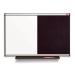 Nobo Prestige Combination Black Foam/Magnetic Whiteboard Aluminium Frame 1200x900mm QBPK9060 76889AC