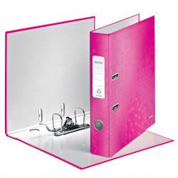 Cheap Stationery Supply of Leitz WOW Lever Arch File Laminated Paper on Board A4 50mm Spine Width Pink Metallic (Pack 10) 10060023 77512AC Office Statationery