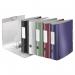 The image shows a pack of five ACCO Brands Lever Arch Files from their Leitz 180 Active Style collection. Each file is made of durable polypropylene and is designed to hold A4 sized documents. The file has a spine width of 80mm and comes in assorted colors. The lever arch mechanism allows for easy opening and closing, while keeping documents securely in place. The overall design is sleek and modern, making it a stylish addition to any office or workspace.