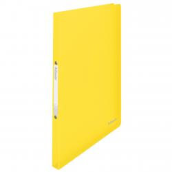 Cheap Stationery Supply of Esselte VIVIDA Ring Binder Polypropylene 2 O-Ring A4 16mm Rings Translucent Yellow (Pack 10) 624036 77659AC Office Statationery