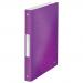 Leitz WOW Ring Binder Polypropylene 4 O-Ring A4 25mm Rings Purple (Pack 10) 42580062 77792AC