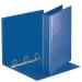 This photograph features a set of 10 blue Esselte Essentials presentation ring binders from ACCO Brands. Made from durable polypropylene material, each binder has 4 D-rings and can hold A4 sized documents up to 30mm thick. Perfect for organizing and protecting important papers.