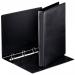This photograph showcases a set of sleek black ACCO Brands Presentation Binders. The Esselte Essentials Presentation Ring Binder is made of durable polypropylene and features 4 D-Rings, providing a secure and professional way to organize A4 documents. This pack includes 10 binders with 25mm rings each.