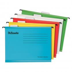 Cheap Stationery Supply of Esselte Pendaflex A4 Reinforced Suspension File Card V Base Assorted Colours (Pack 10) 93042 78716AC Office Statationery