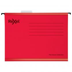 Cheap Stationery Supply of Rexel Classic A4 Suspension File Card 15mm V Base Red (Pack 25) 2115589 78772AC Office Statationery