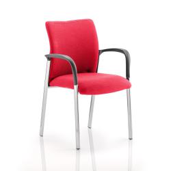 Cheap Stationery Supply of Academy Fully Bespoke Fabric Chair with Arms Cherry 80340DY Office Statationery