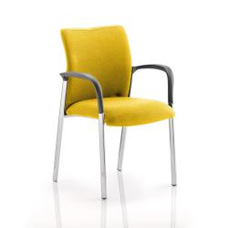 Cheap Stationery Supply of Academy Fully Bespoke Fabric Chair with Arms Senna Yellow 80368DY Office Statationery