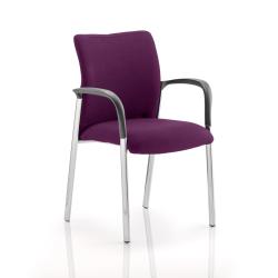 Cheap Stationery Supply of Academy Fully Bespoke Fabric Chair with Arms Tansy Purple 80389DY Office Statationery